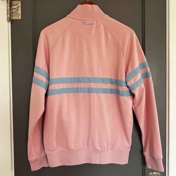Ellesse Rimini Track Jacket Men's Medium M Pink Blue Stripes Retro Zip Up Sport - Picture 3 of 15